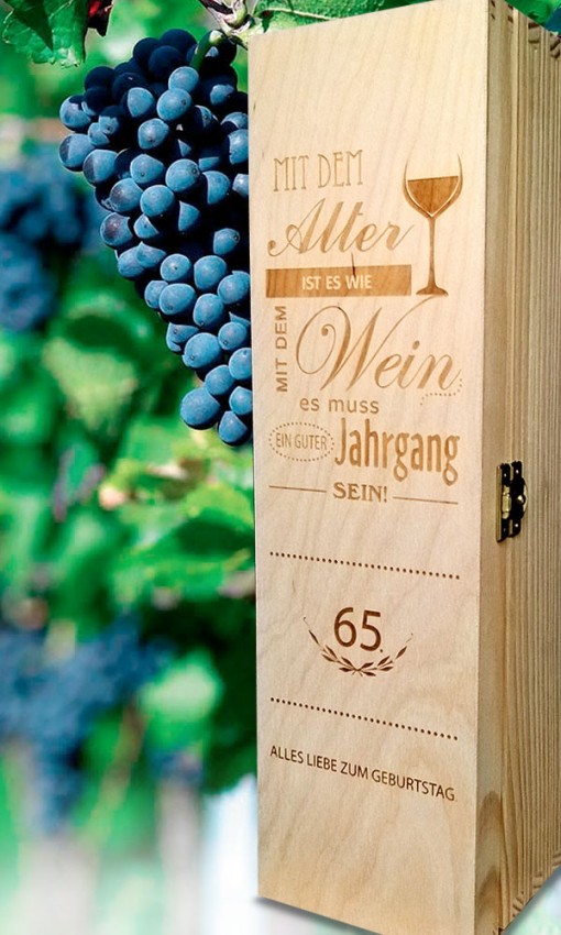 Lasergravur - Holzkiste 